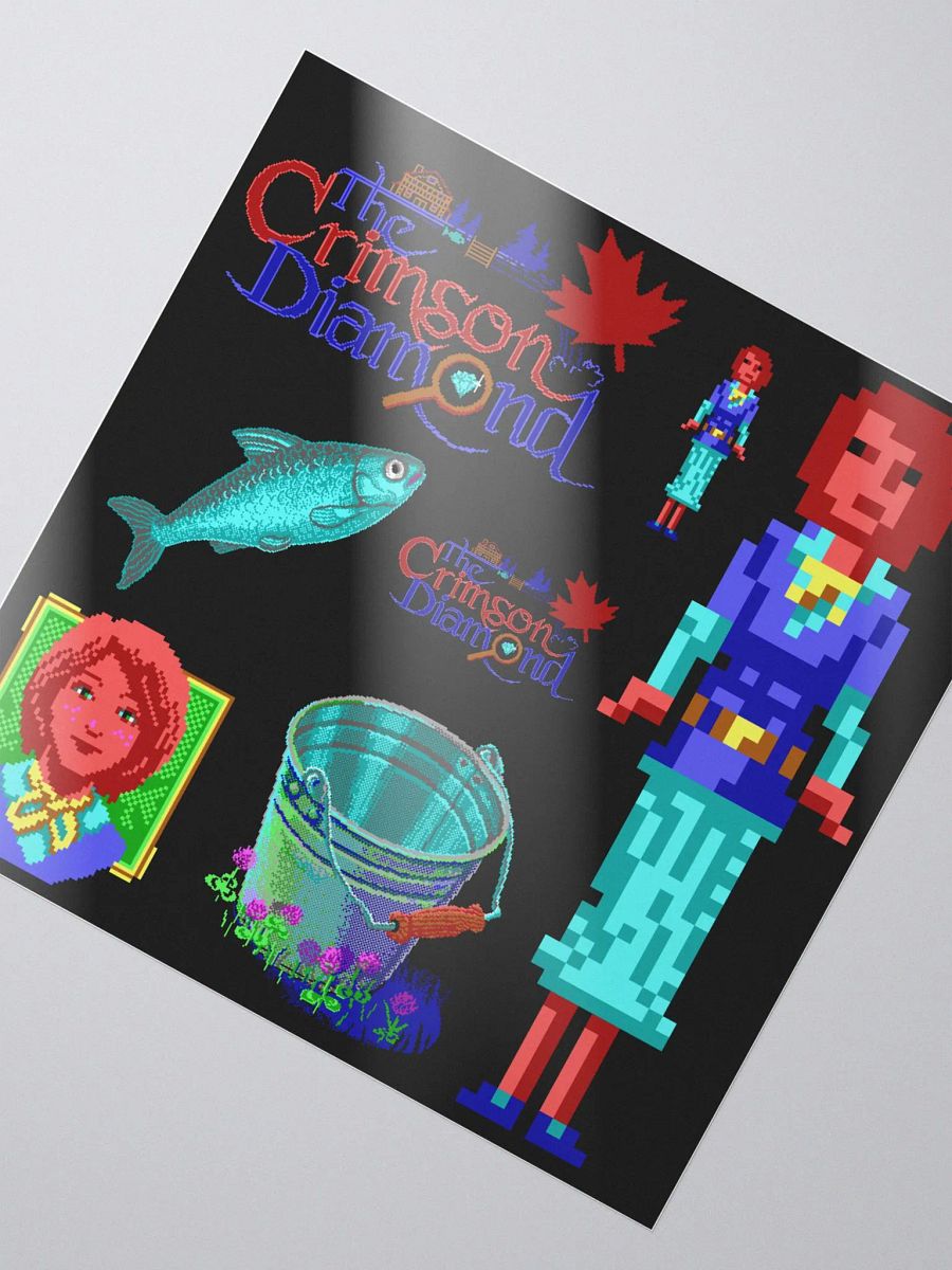The Crimson Diamond smaller sticker set product image (2)