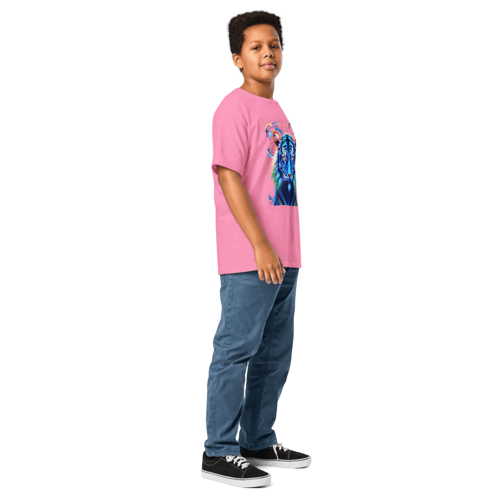 Psychedelic Tiger Youth Tee (Kid's Unisex) product image (29)