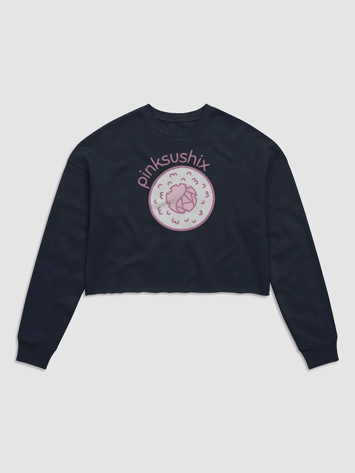 Women's Fleece Cropped PinkSushix Logo Sweatshirt product image (1)