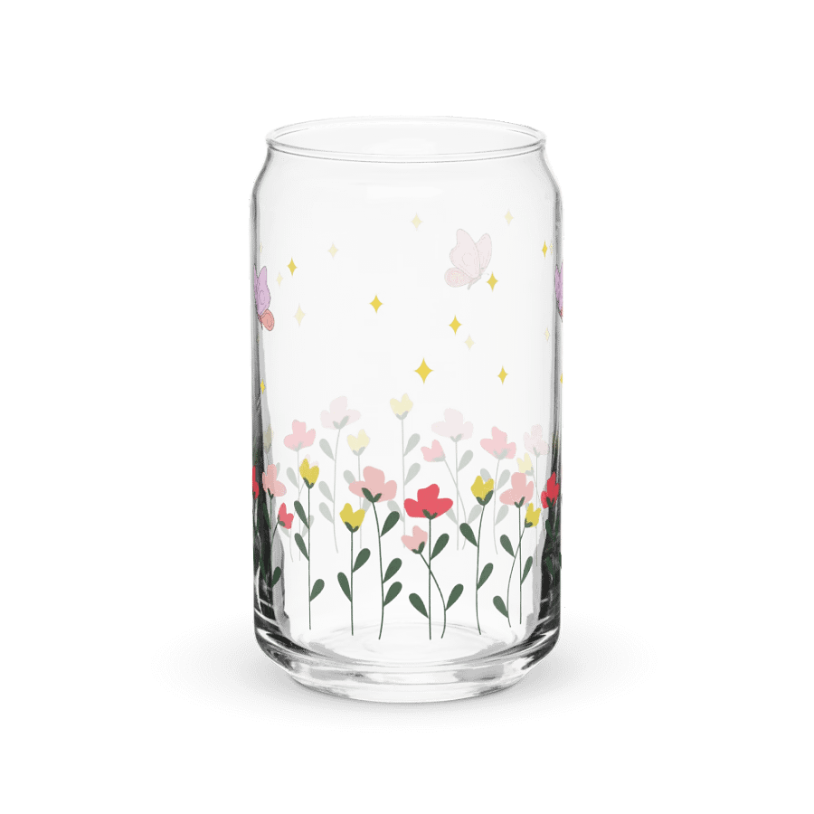 butterfly flower glass cup product image (7)