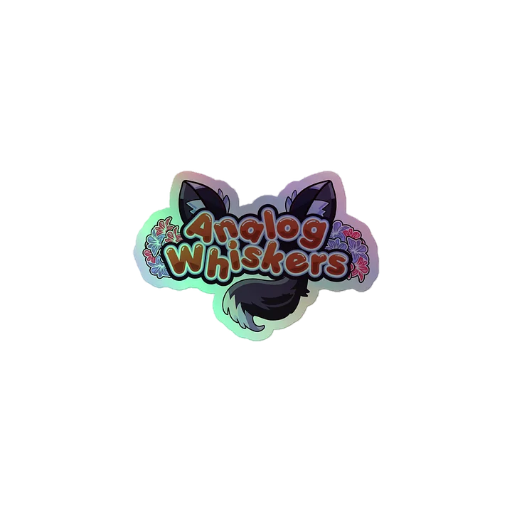 Holographic Analog Whiskers Sticker product image (1)