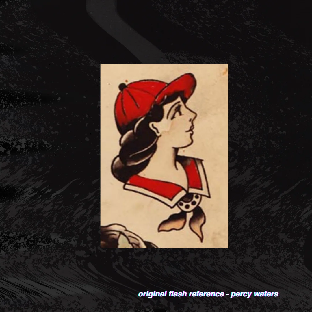 Percy Waters Baseball Girl Portrait Pattern product image (2)