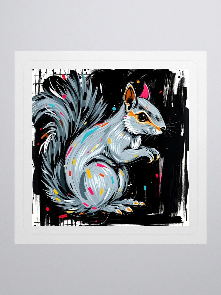 Vibrant Squirrel Kiss Cut Stickers product image (2)