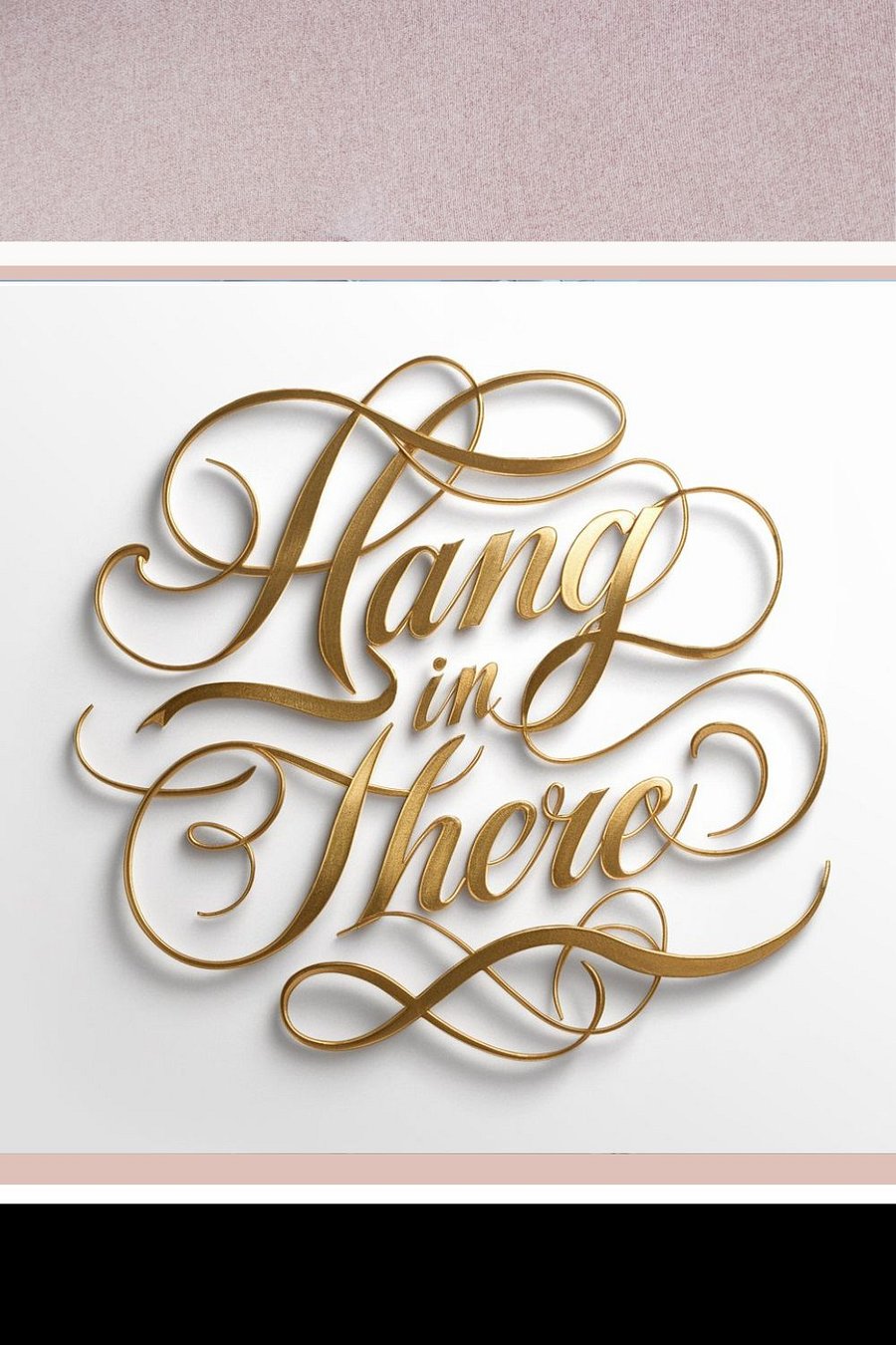 Self-Love Affirmation Art for Goal Manifestation and Self-Care - Hang In There! product image (1)