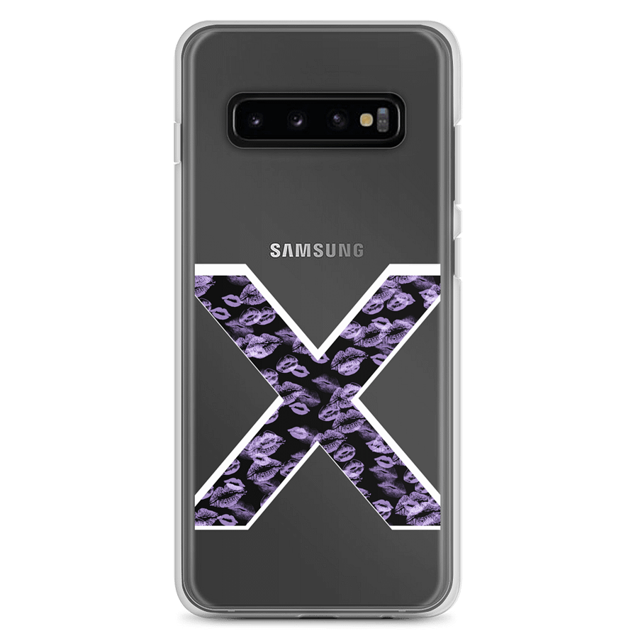 Black X Lilac Lipstick Kisses Phone Case S product image (1)