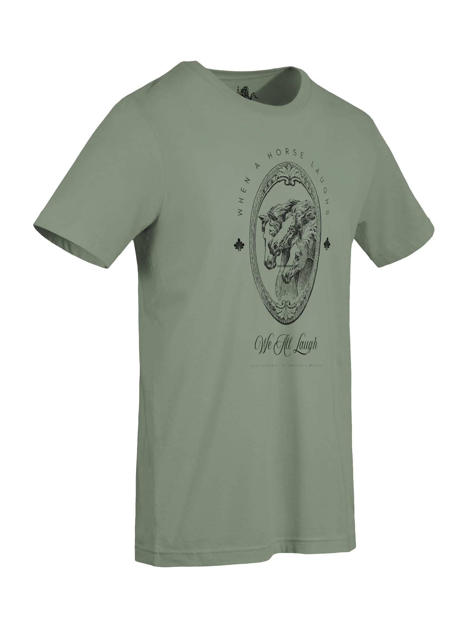 When A Horse Laughs Tee - Black product image (5)