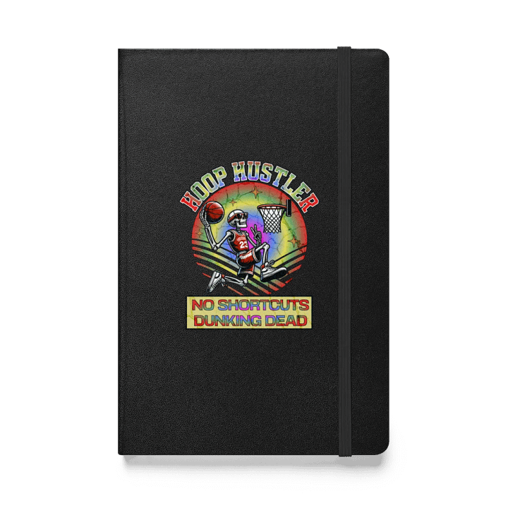 Hoop Hustler No Shortcuts Dunking Dead Skeleton Hardcover Journal product image (1)