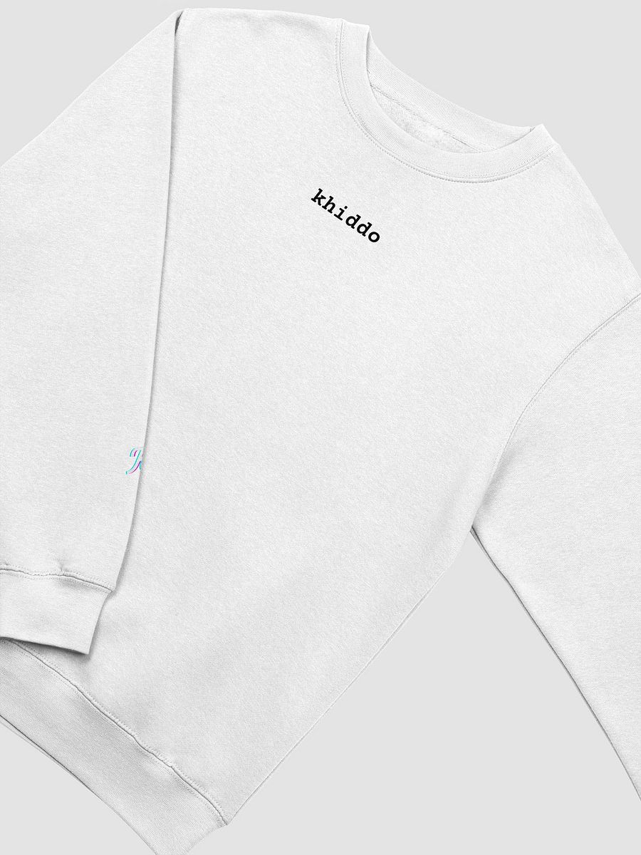Women's Khiddo Name & Logo Sweatshirt (White) product image (3)