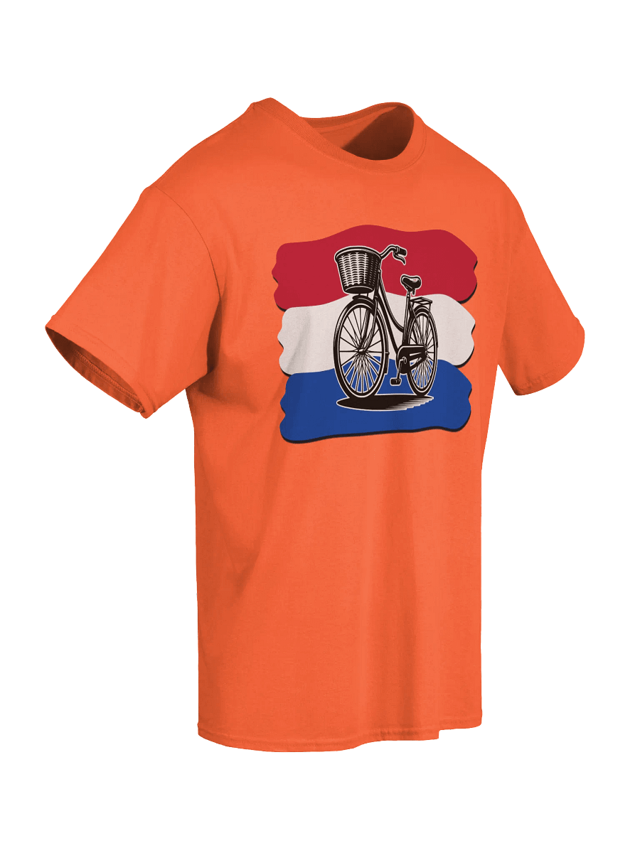 Netherlands Flag And Bicycle Classic Unisex T-Shirt product image (14)