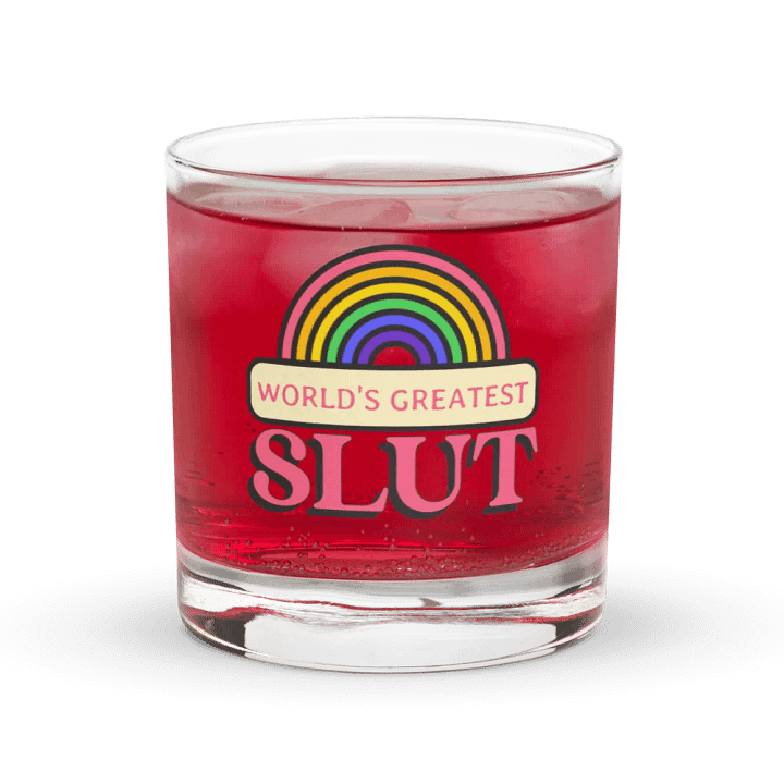 World's Greatest Slut rocks glass product image (1)