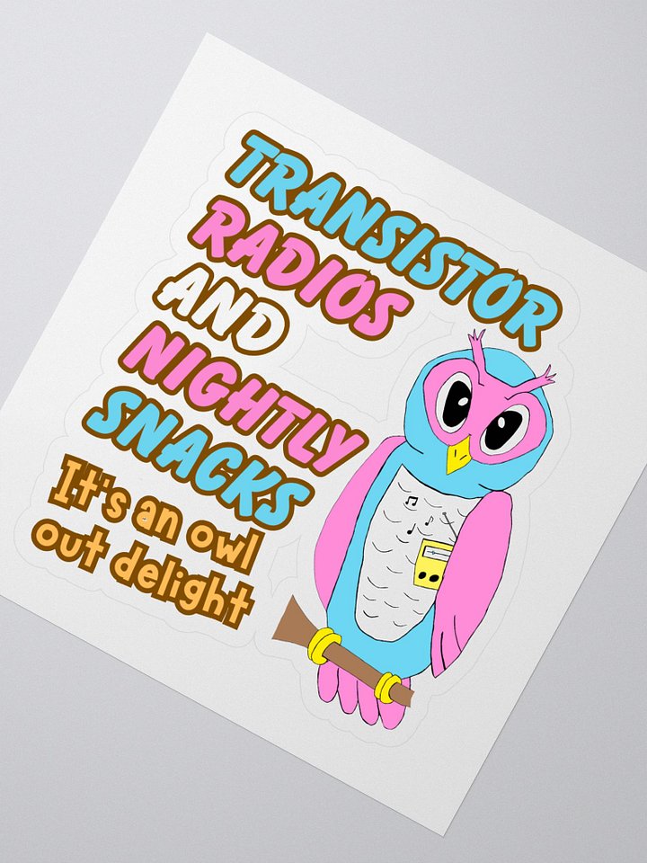 Reclaim the Owl Text sticker product image (2)
