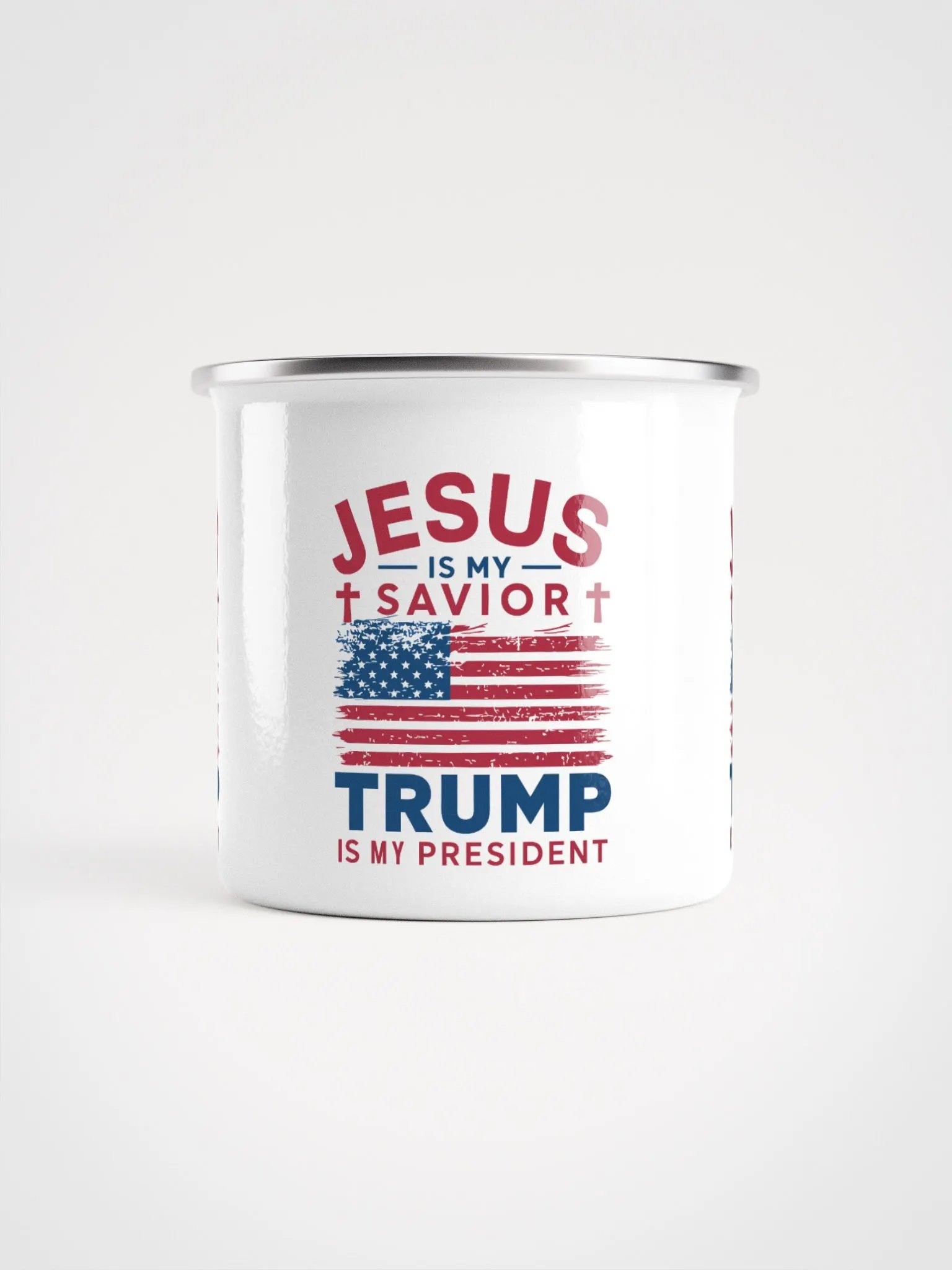 Patriotic Campaign Enamel Mug product image (2)