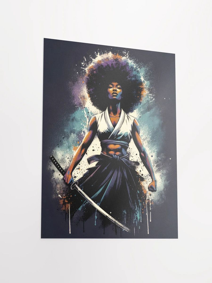 Afro Samurai Girl Art Poster Print product image (3)