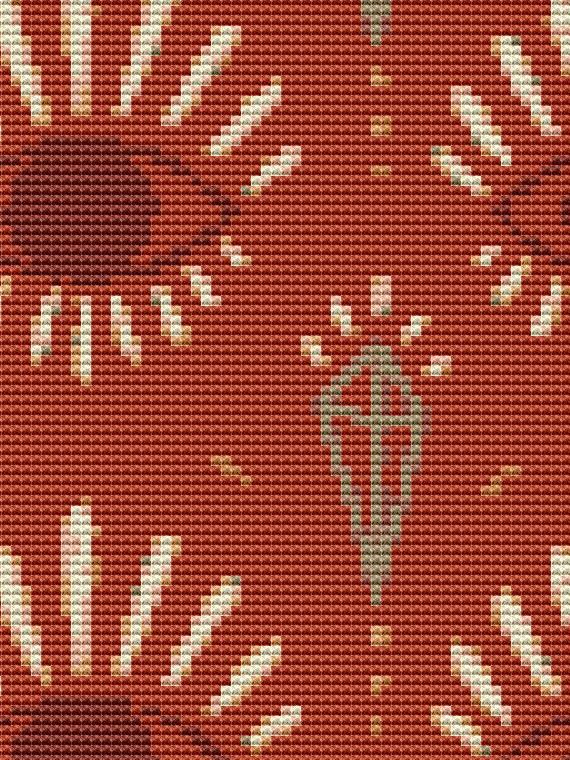 Bohemian Accent Printable Cross Stitch Pattern: Unleash Your Creative Side Crystals Eyes Modern product image (3)