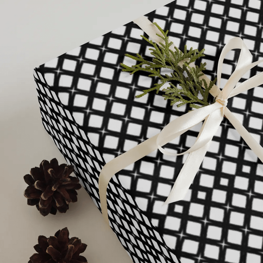 Chic Black and White Wrapping Paper Set product image (5)
