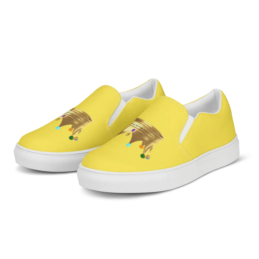Queendom Beautiful Women Crown Canvas Shoes /Yellow (TM) product image (2)