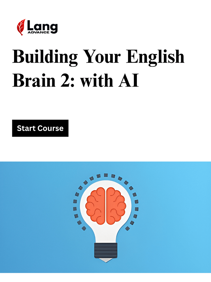Building Your English Brain 2: Think in English with AI product image (1)