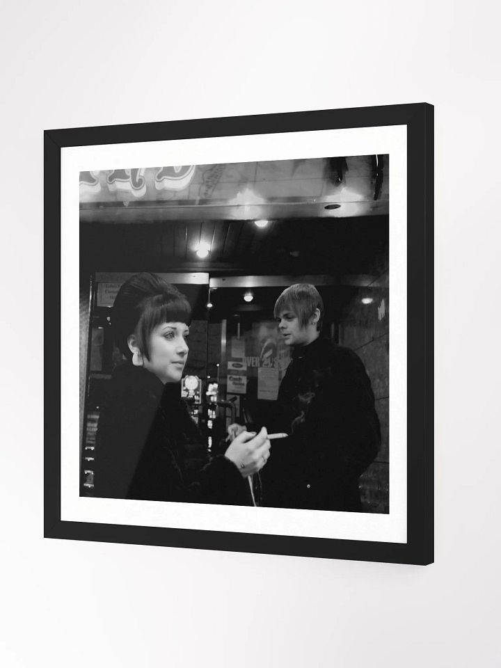 Framed Square Print Mod Couple - ON SALE product image (2)