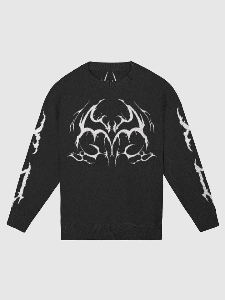 Bat Sigil Sweater Black and White product image (1)