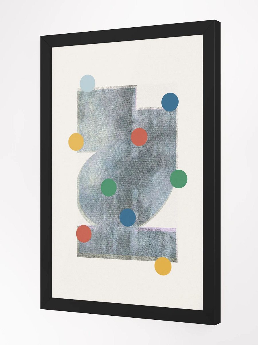Ethereal Circles Framed Matte Poster | Modern Elegance for Your Walls product image (3)