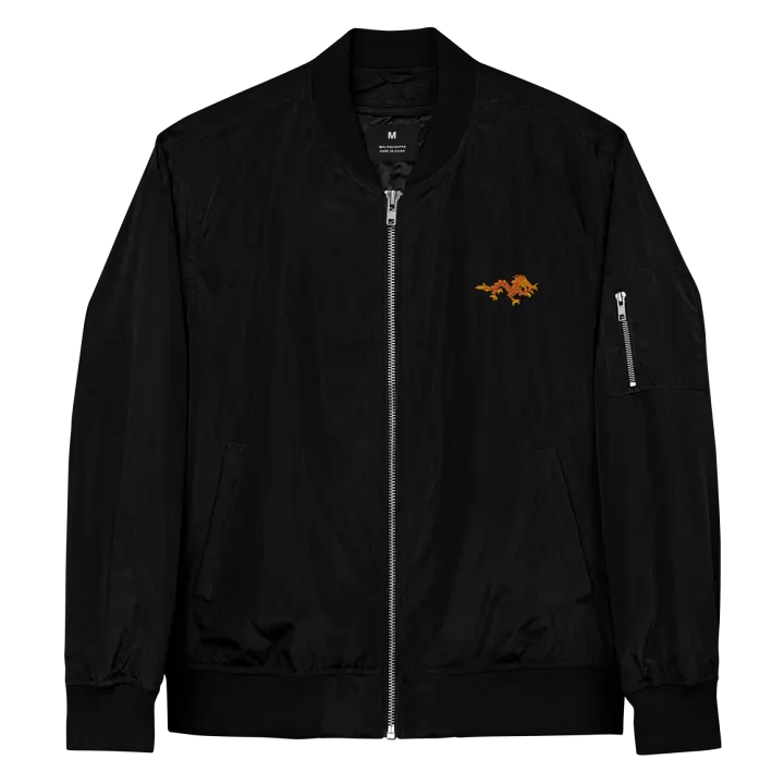 "Dragon" Embroidered Recycled Bomber Jacket product image (1)
