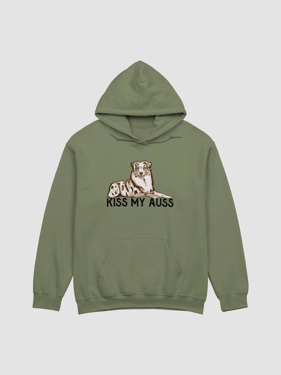 Kiss My Auss Hoodie | Hooded Sweatshirt for Australian Shepherd(Red Merle) Dog Owners product image (13)