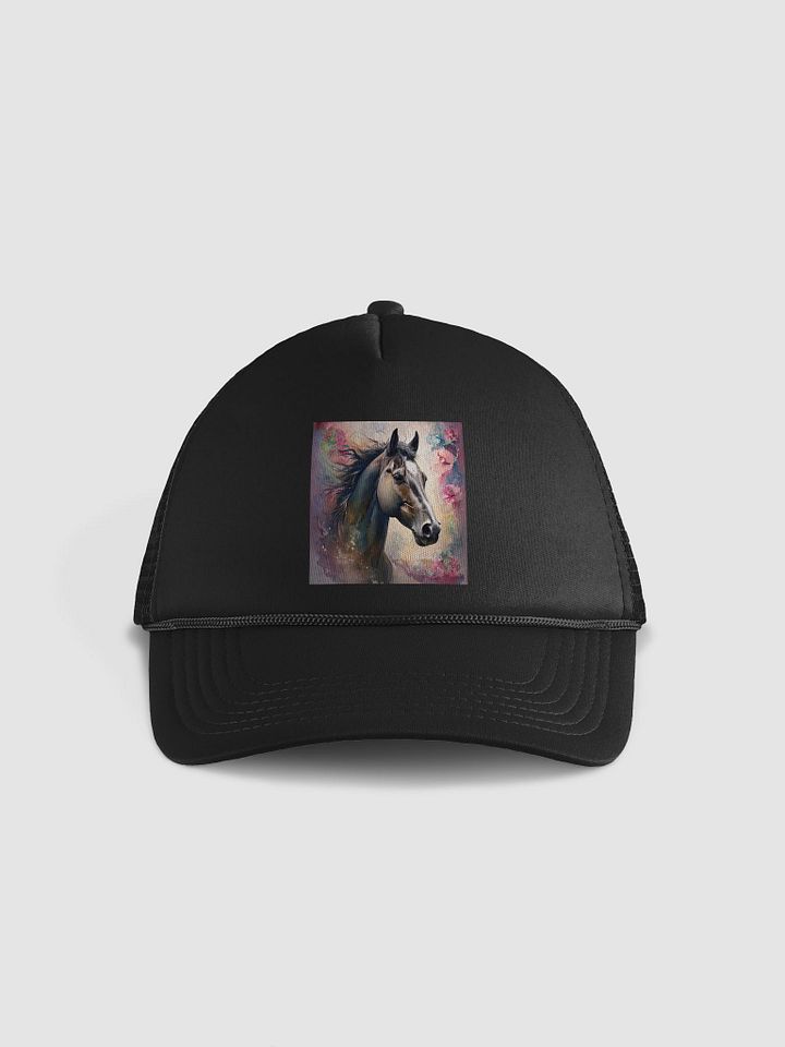 Floral Stallion Foam Trucker Hat product image (1)