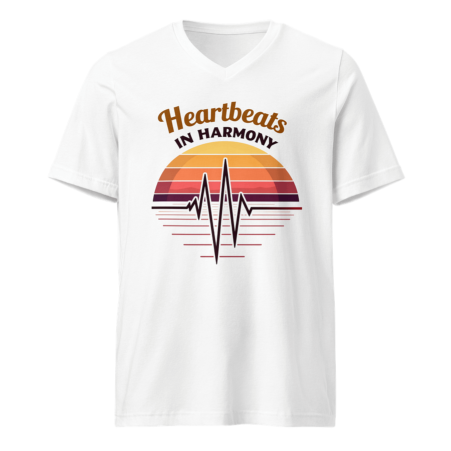 Harmonious Heartbeats V-Neck Tee product image (1)
