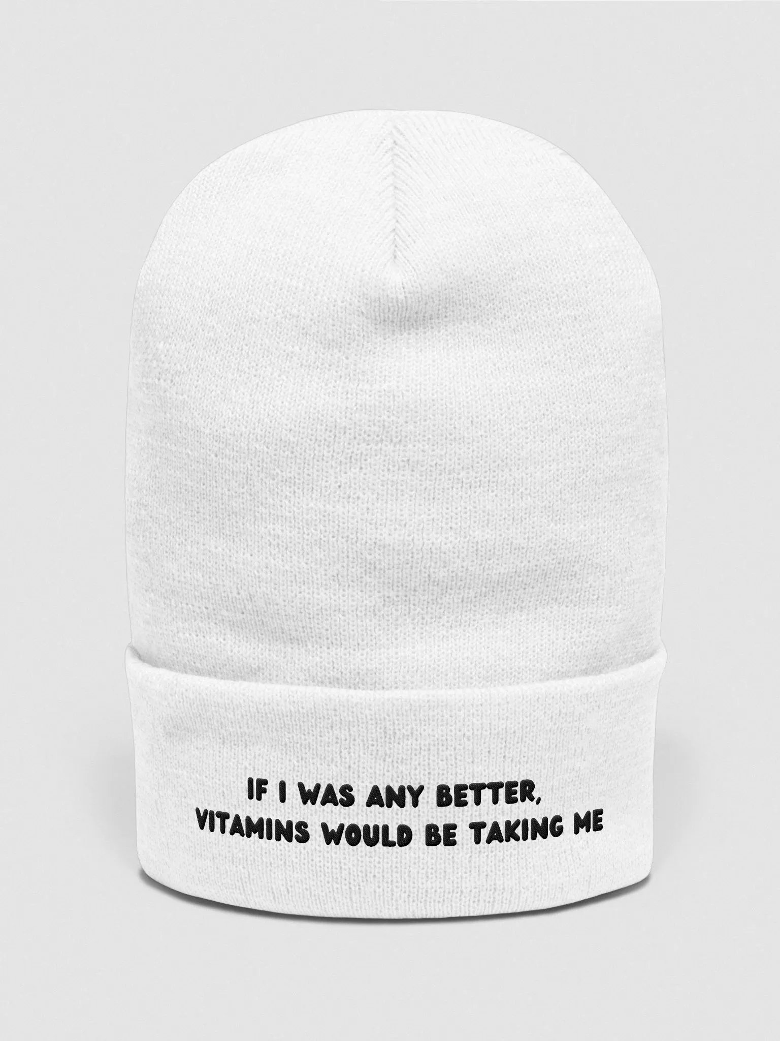 Vitamins Would Be Taking Me Beanie product image (41)