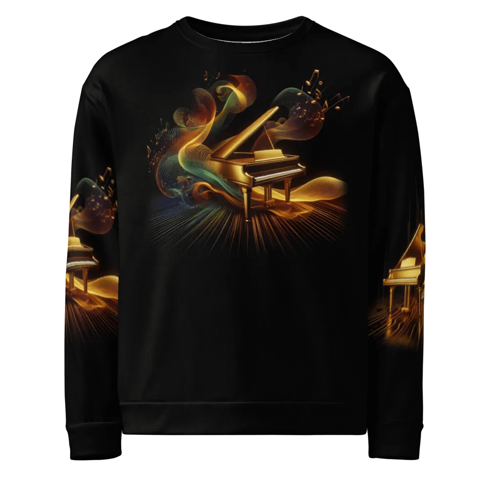 Golden Piano Musical Instrument - All-Over Unisex Sweatshirt #5 product image (1)