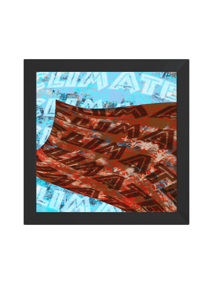 Scared For The Climate Grime Remix Artwork - Framed Print product image (1)