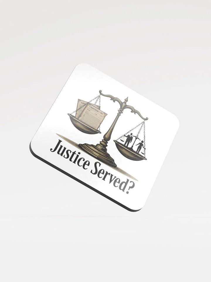 Justice Served? Cork Coaster Set product image (2)