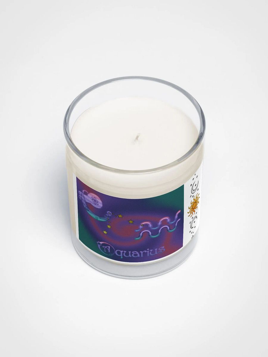 Zodiac Aquarius Soy Wax Candle product image (3)