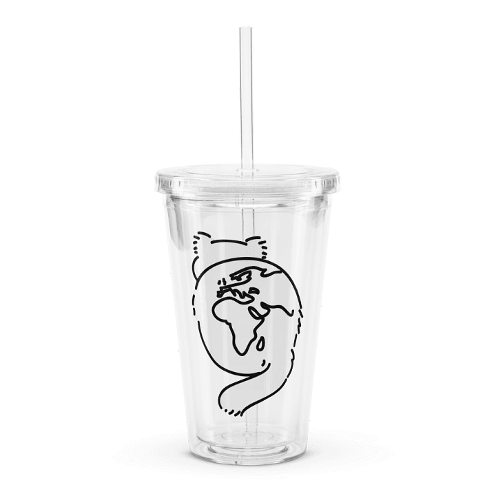 Planet Manul Africa & Europe - Transparent Cup & Straw product image (1)