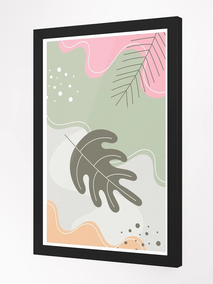 Organic Abstract Leaves Framed Poster product image (9)