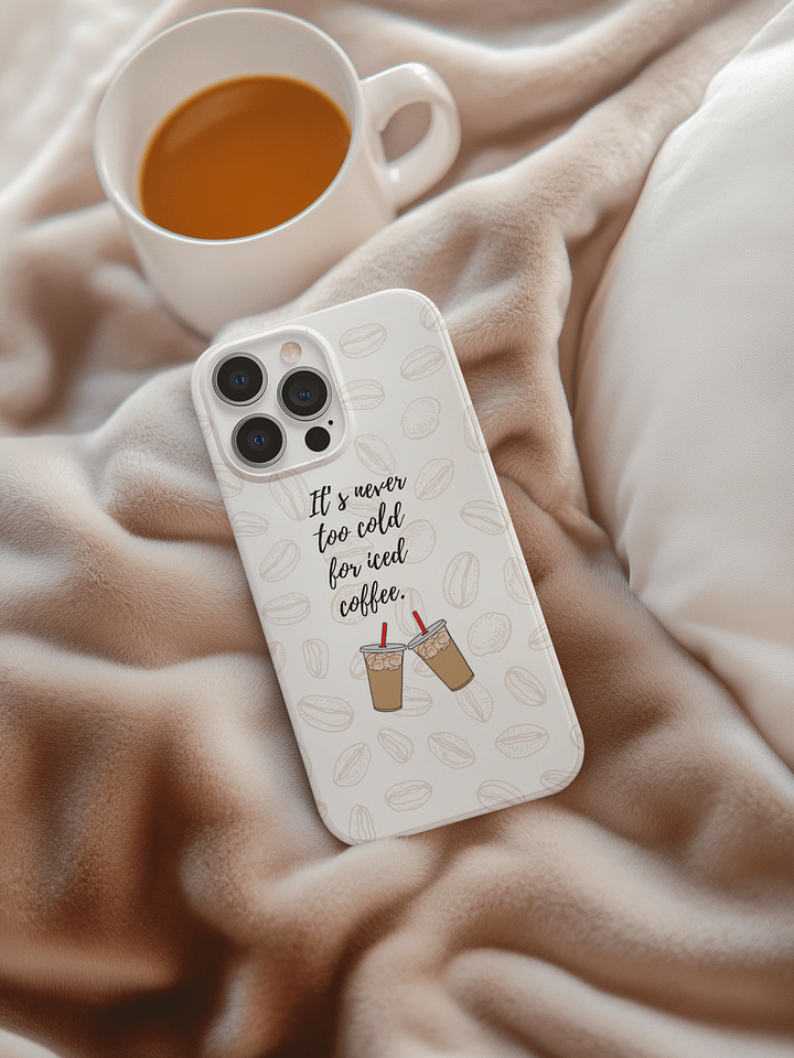 Iced Coffee Vibes iPhone Case product image (1)