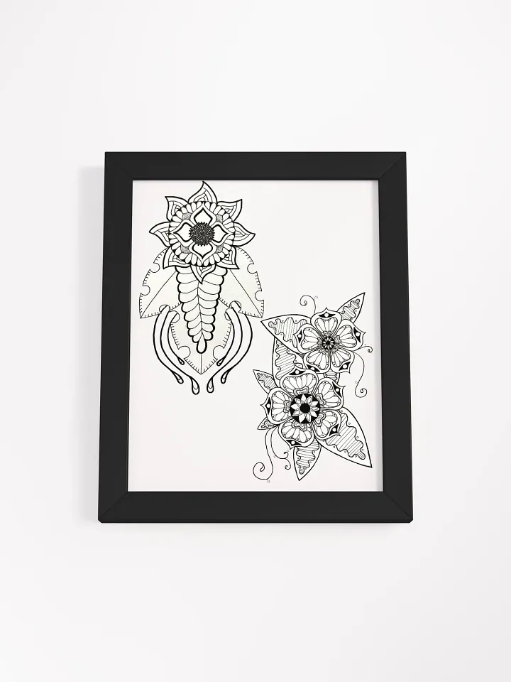 Symmetrical Floral Mandalas Framed Poster product image (12)