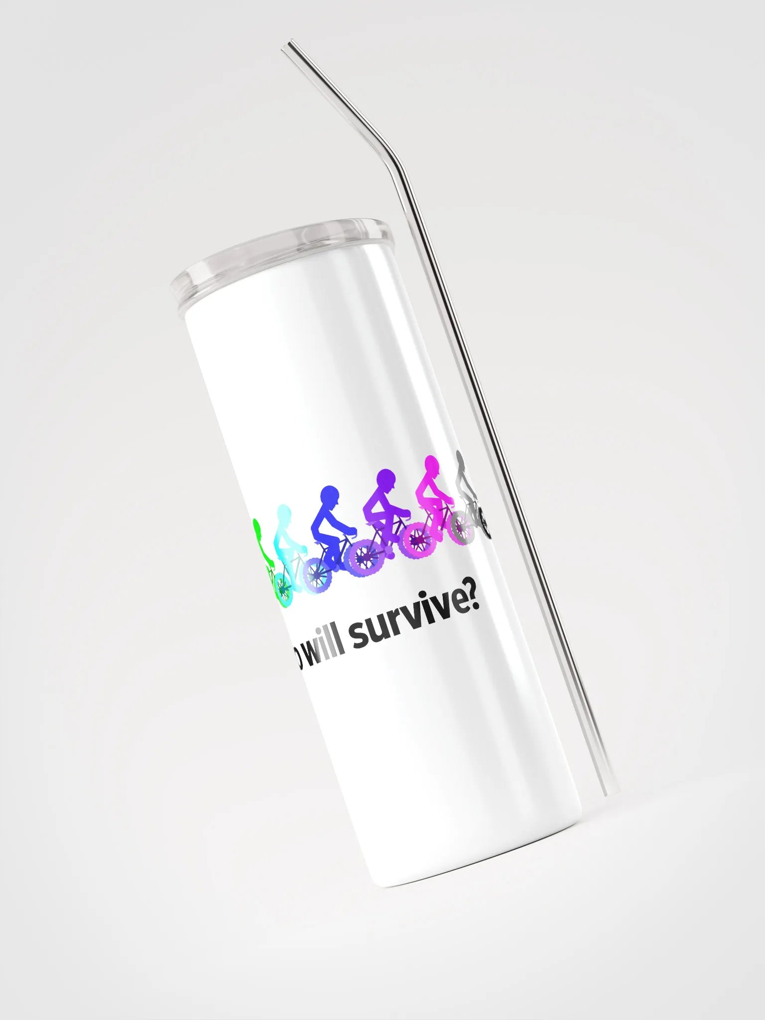 MIKAN Bicycle Stainless Steel Tumbler (Who will survive?) product image (3)
