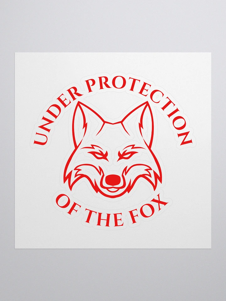Under Protection of the Fox Sticker product image (1)