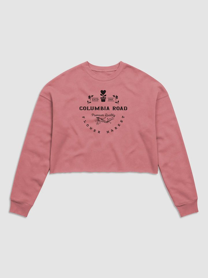 Columbia Road Market Midweight Fleece Crop Sweatshirt (Mauve) product image (1)