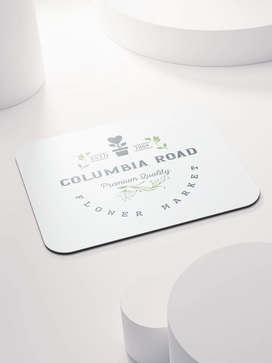 Columbia Road Market Mouse Pad (White) product image (4)