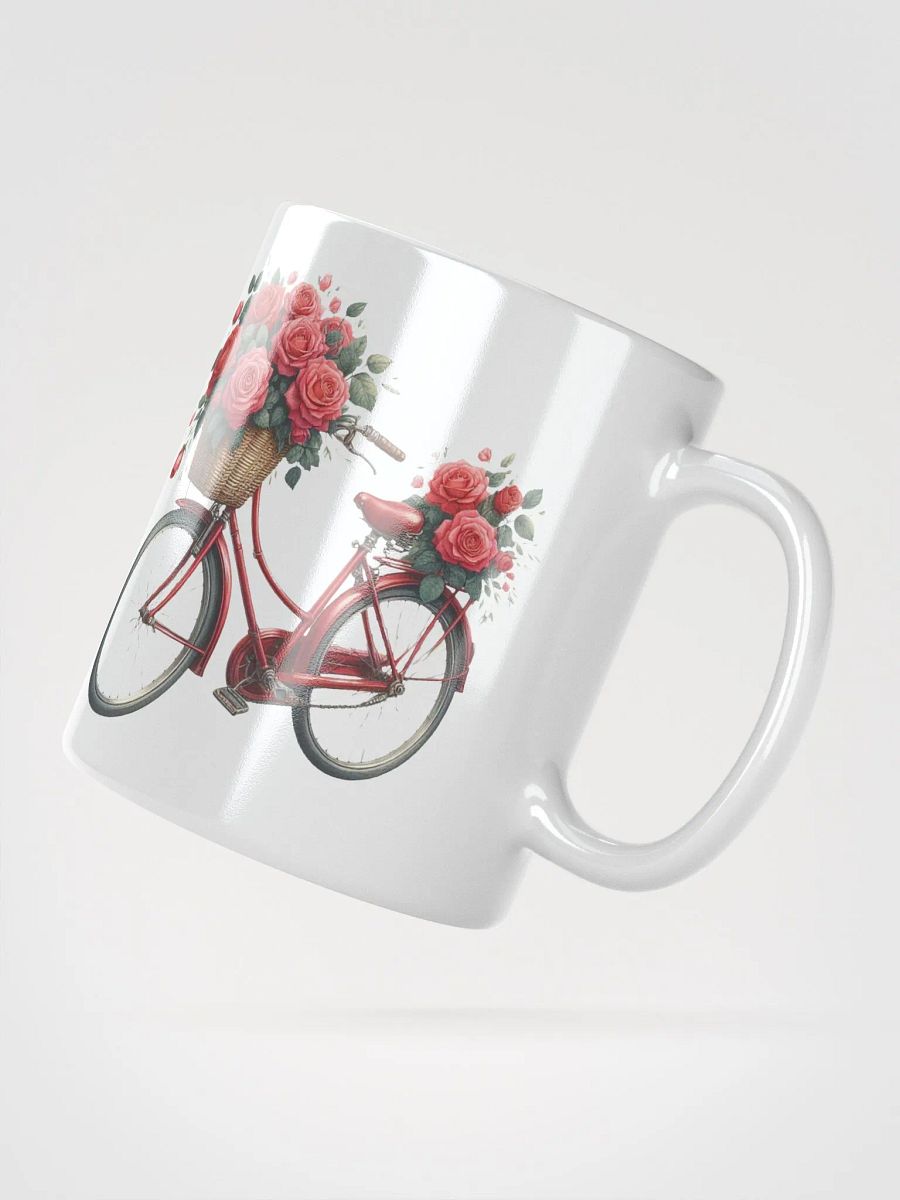Roses & Bicycles White Mug product image (3)