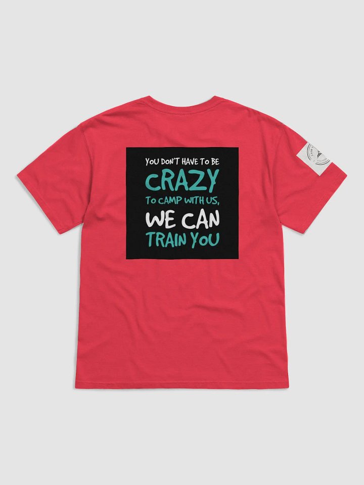T-Shirt (Red) Crazy to camp with us product image (2)