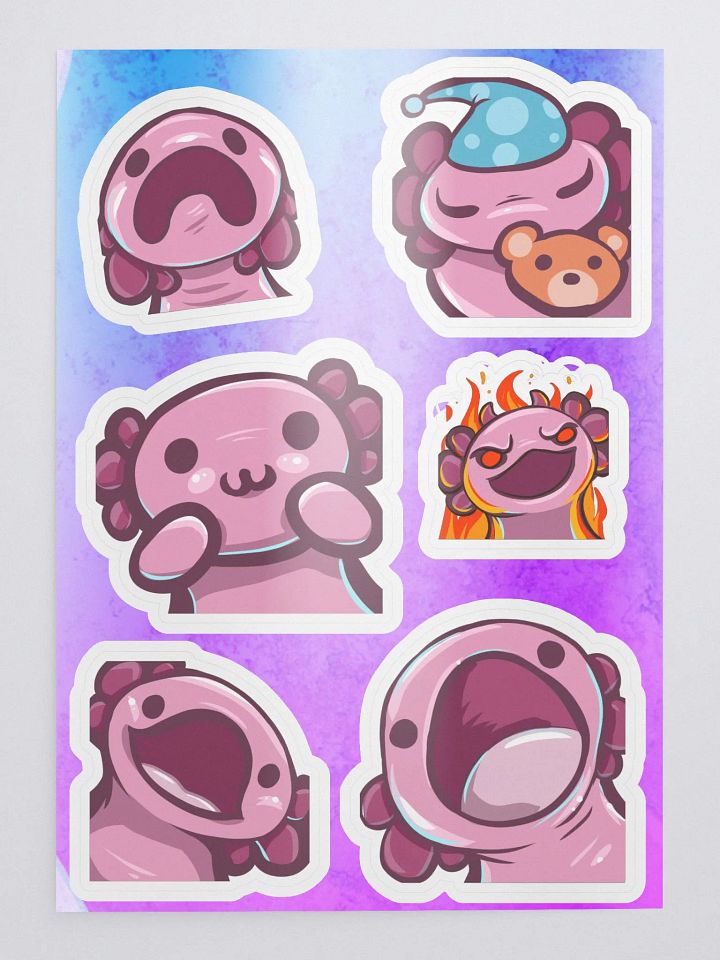 Axolotl stickies set product image (1)