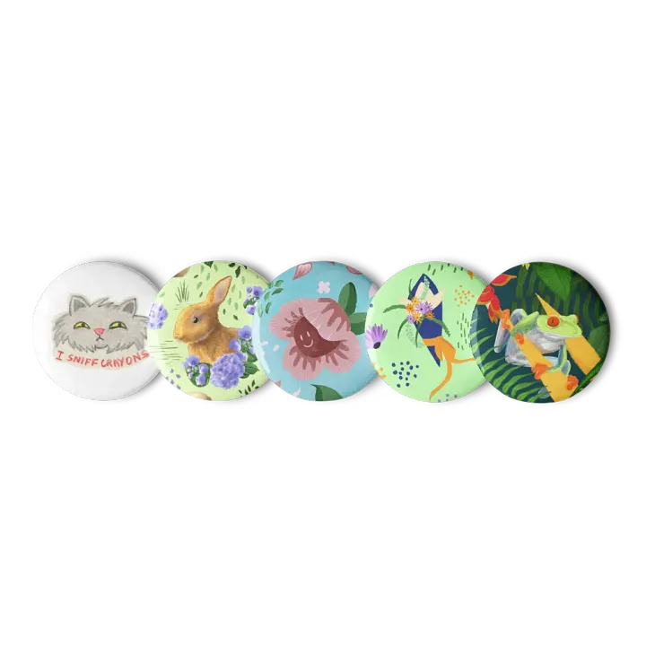 Squibble Design Art Pin Badge Set product image (1)
