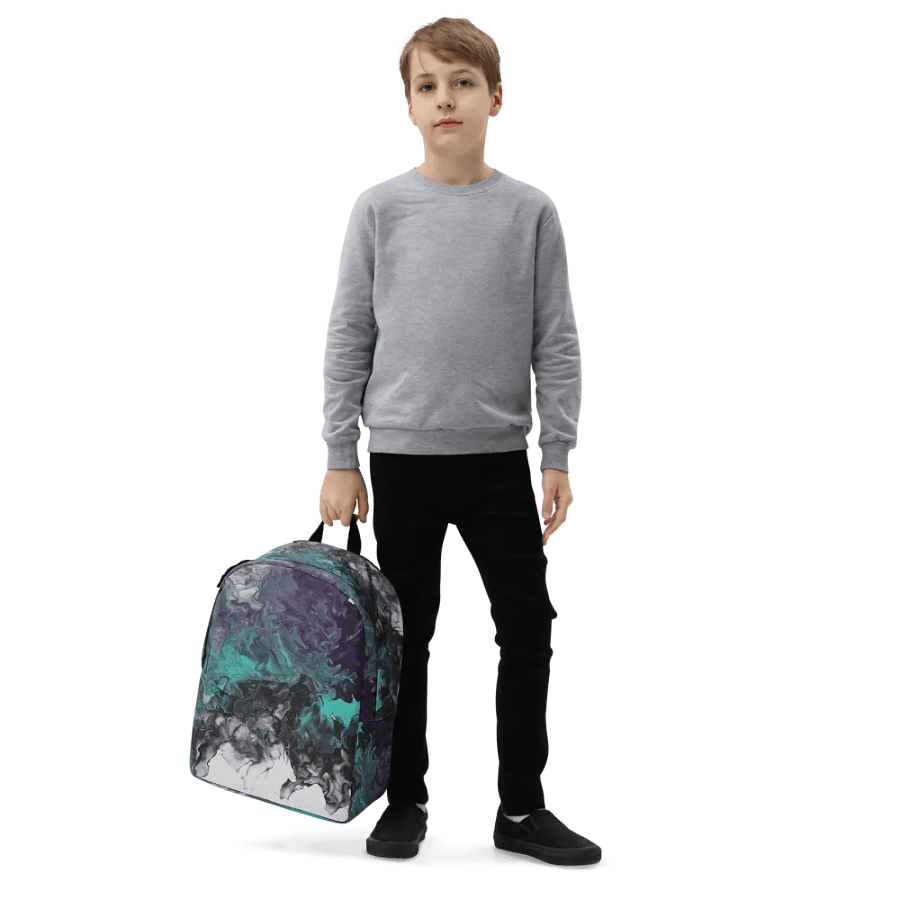 Acrylic Pour Printed Backpack- Original FCCA Design product image (5)