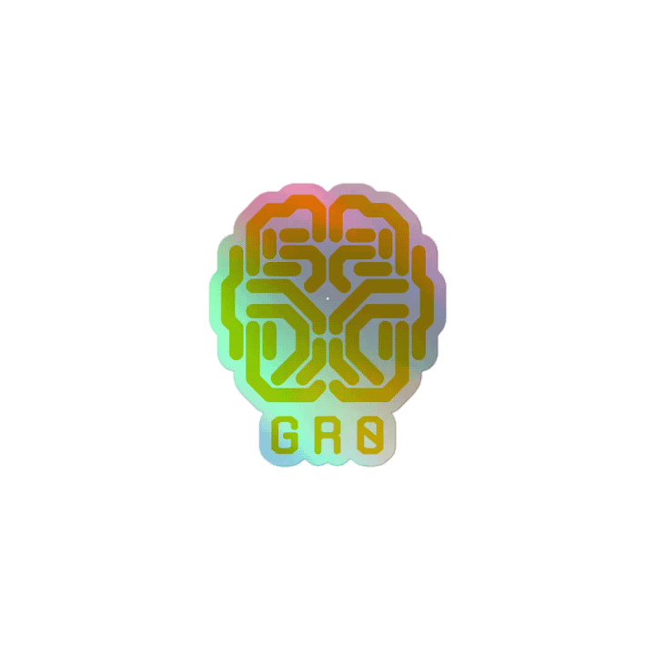 Hologrophic Center Brain Section Logo Sticker product image (1)