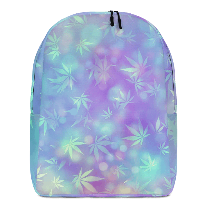 Cannabis Leaf Pastel Bokeh Design Backpack – Water-Resistant, Laptop-Friendly product image (1)