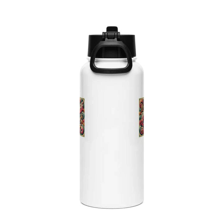 Retro Advertise Swirl Stainless Steel Bottle product image (2)