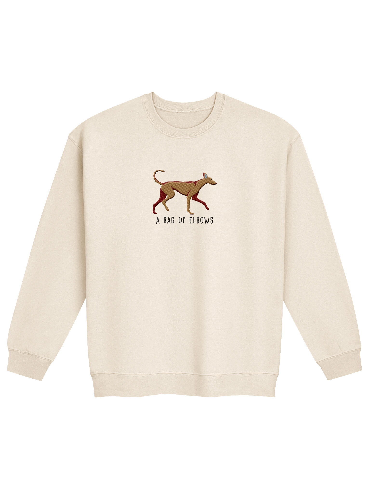A Bag of Elbows Sweatshirt (Embroidered) of an Ibizan Hound(Tan) product image (21)